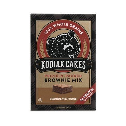 box of Kodiak Cakes Triple Chocolate Protein Packed Brownie Baking Mix