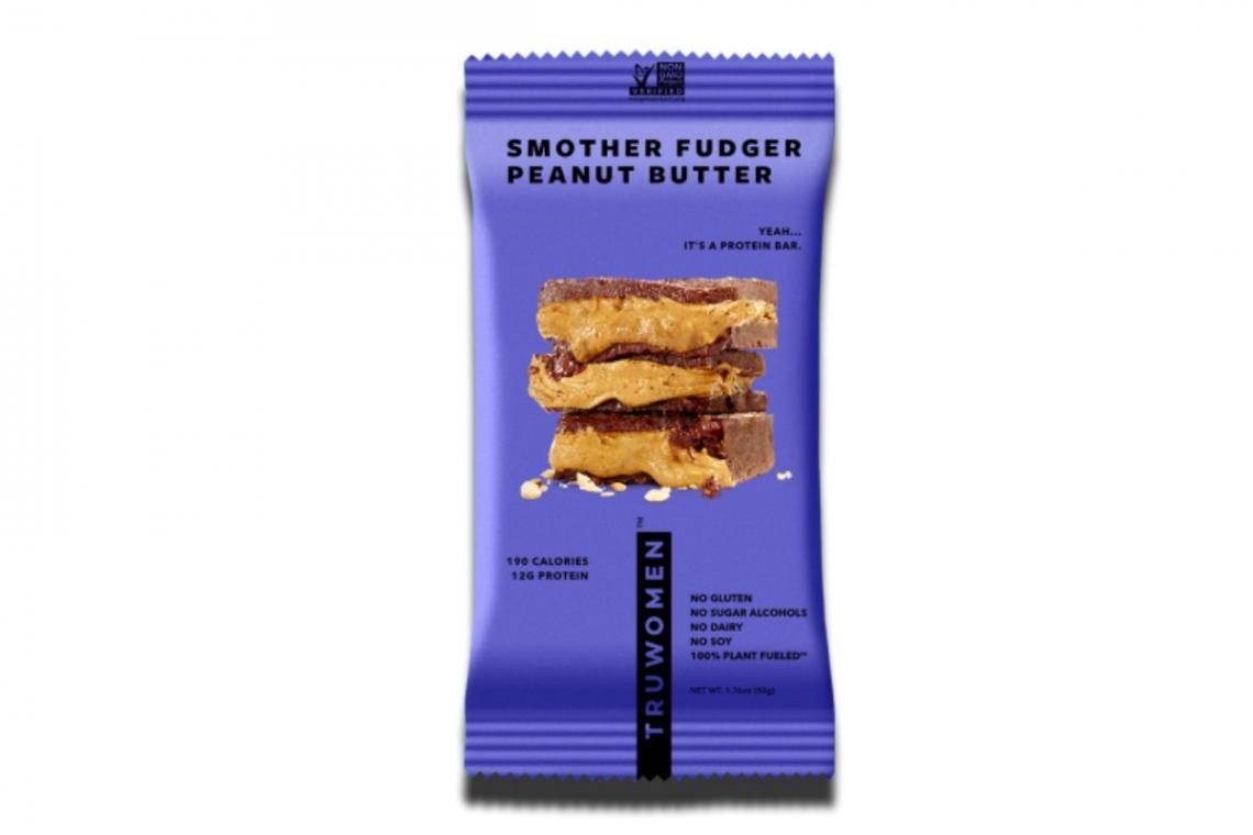 purple peanut butter bar packaging