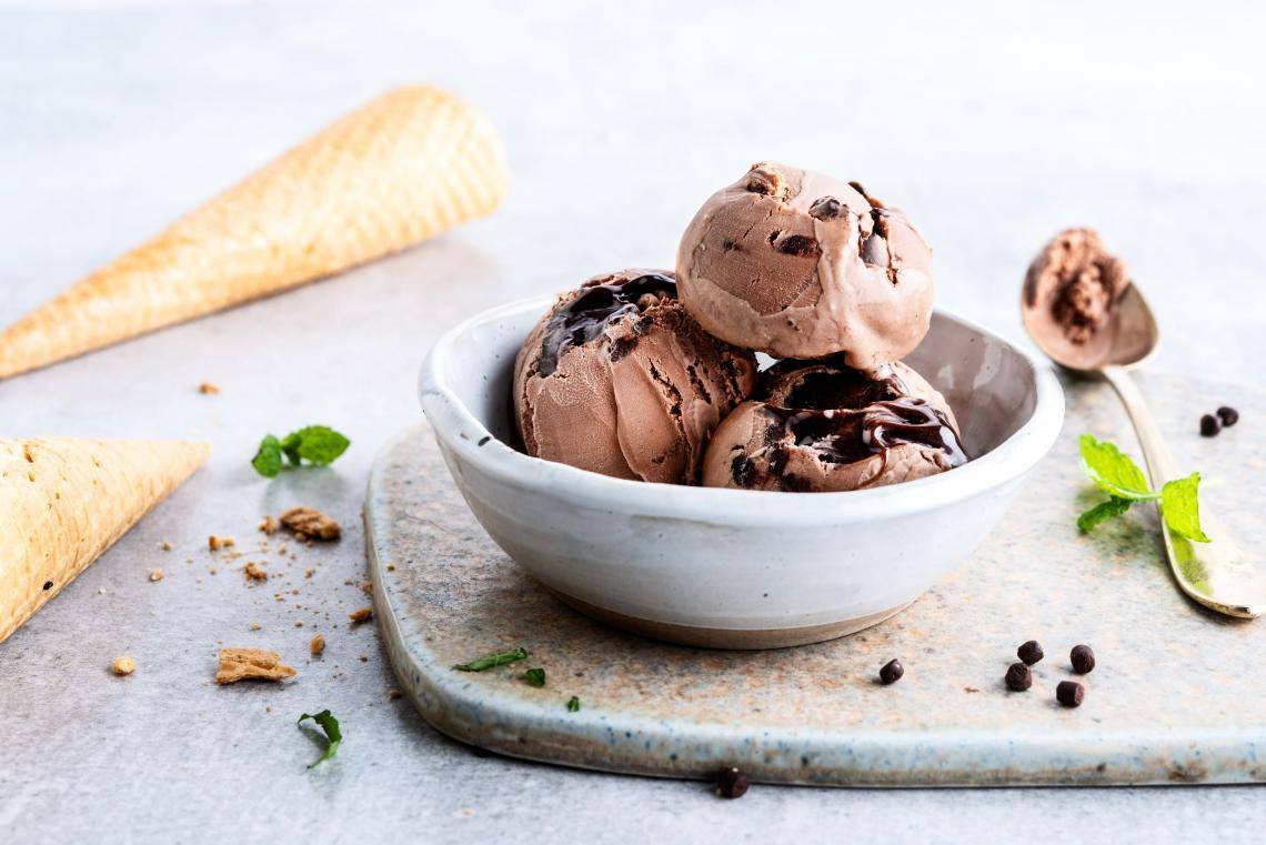 Bowl of 3 scoops of ice cream