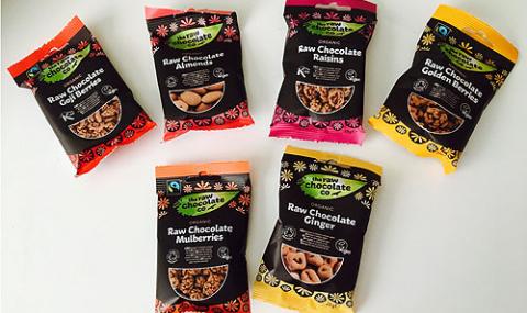 the raw chocolate co chocolate nibbles with superfoods - confectionery
