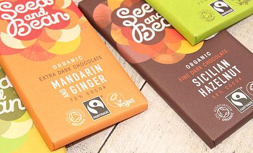 Seed and bean organic chocolate - confectionery