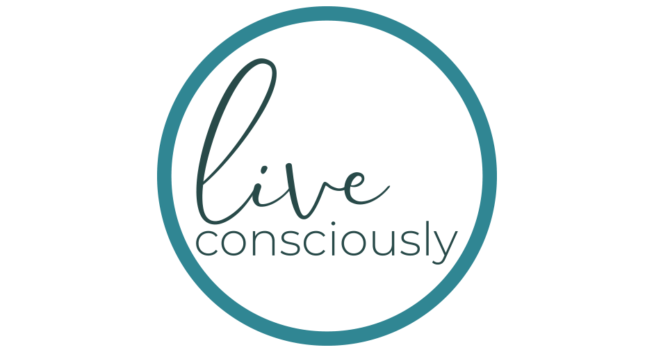 Icon that says “Live Consciously”