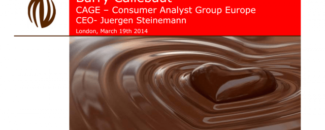 CAGE (Consumer Analyst Group Europe) presentation