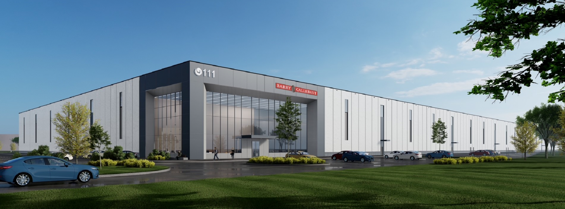 Rendering of Barry Callebaut's Brantford, Ontario factory