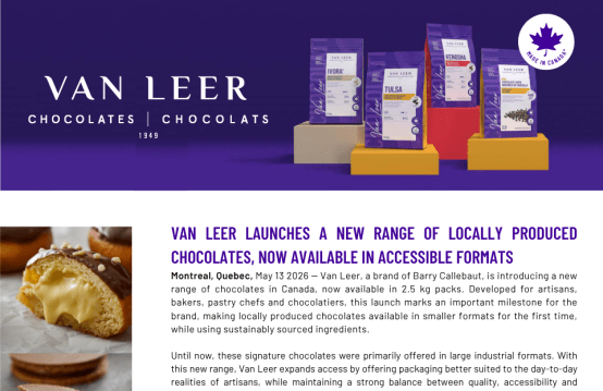 Van Leer Press Release