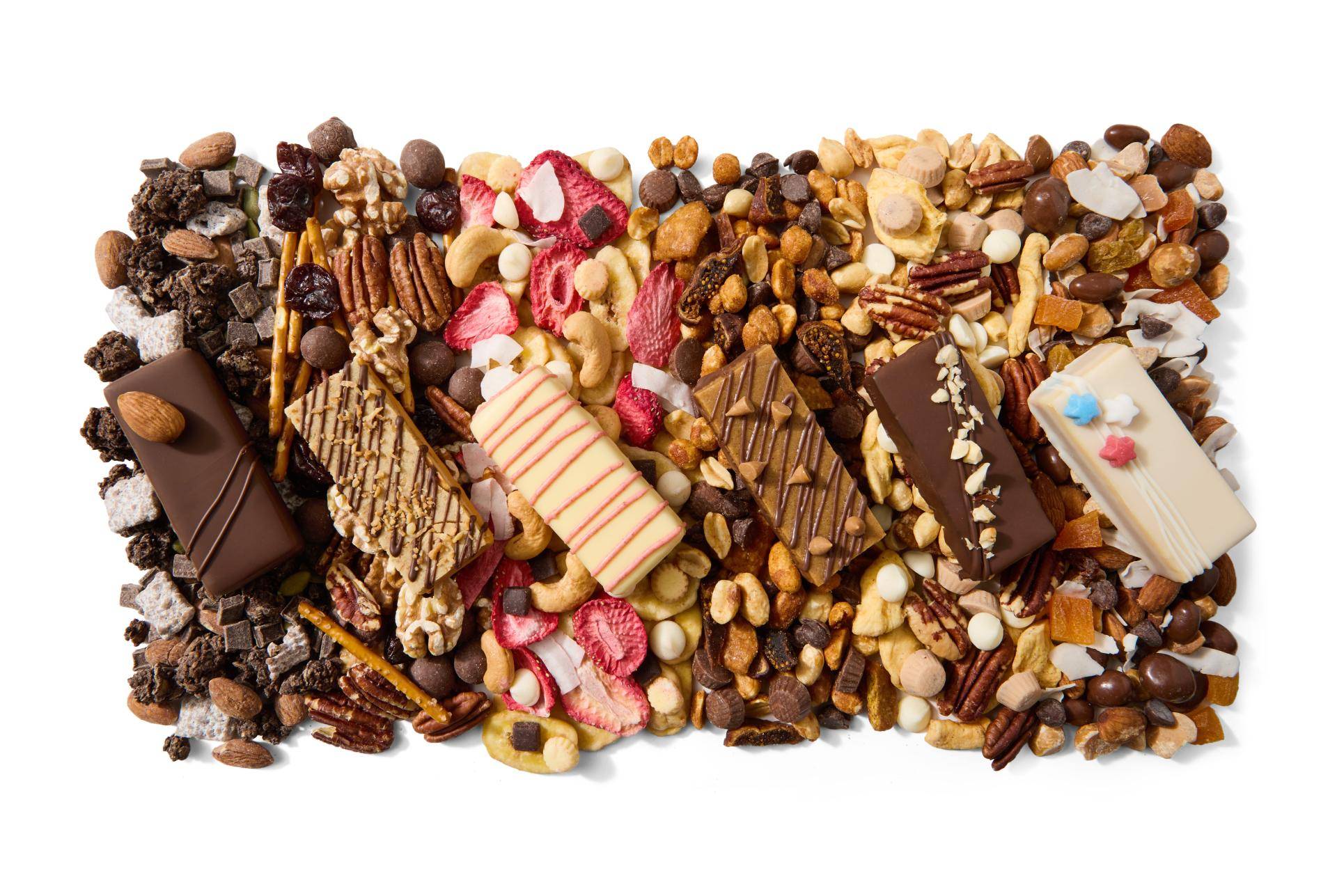 snack bars and trail mix