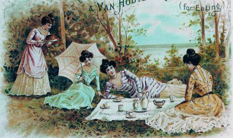 Ladies eating chocolate