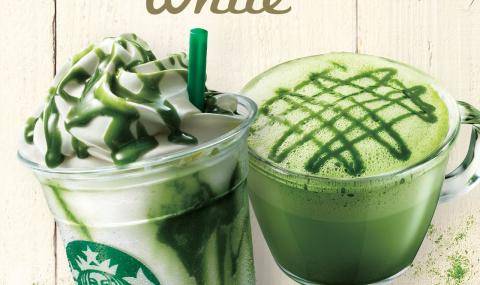 Starbucks Matcha drinks.