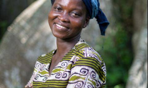 Female Cocoa farmer