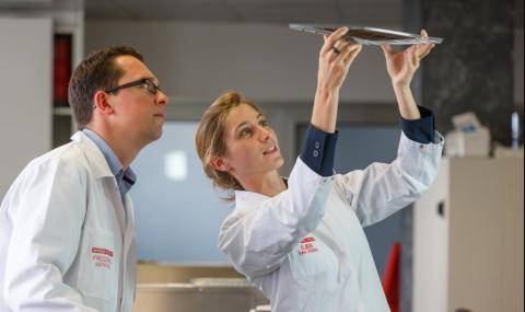 Innovation Team in laboratory