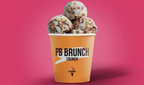 pint of ice cream called pb brunch crunch