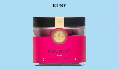 Maison Macolat nibbles featuring ruby chocolate