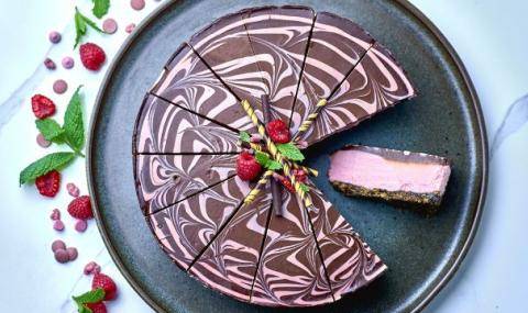 Ruby raspberry cheesecake by Central Foods (UK)