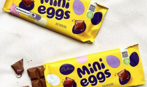 Cadbury Mini Eggs chocolate bars