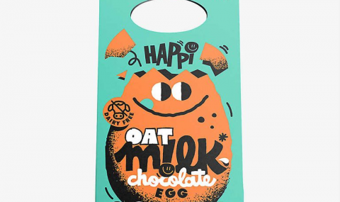 Happi Oat Milk Chocolate Egg Orange
