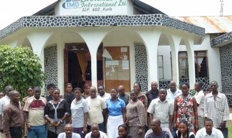 Biolands staff in front of the office in Kyela, Tanzania