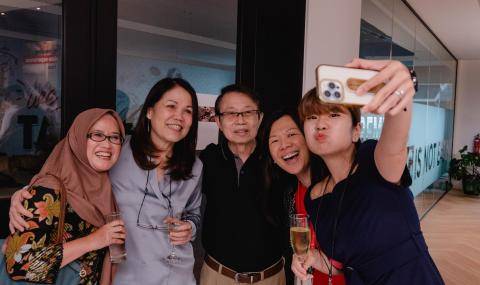 An opportunity to connect and reconnect with employees and alumni at the celebratory event held at Barry Callebaut APAC headquarters in Singapore