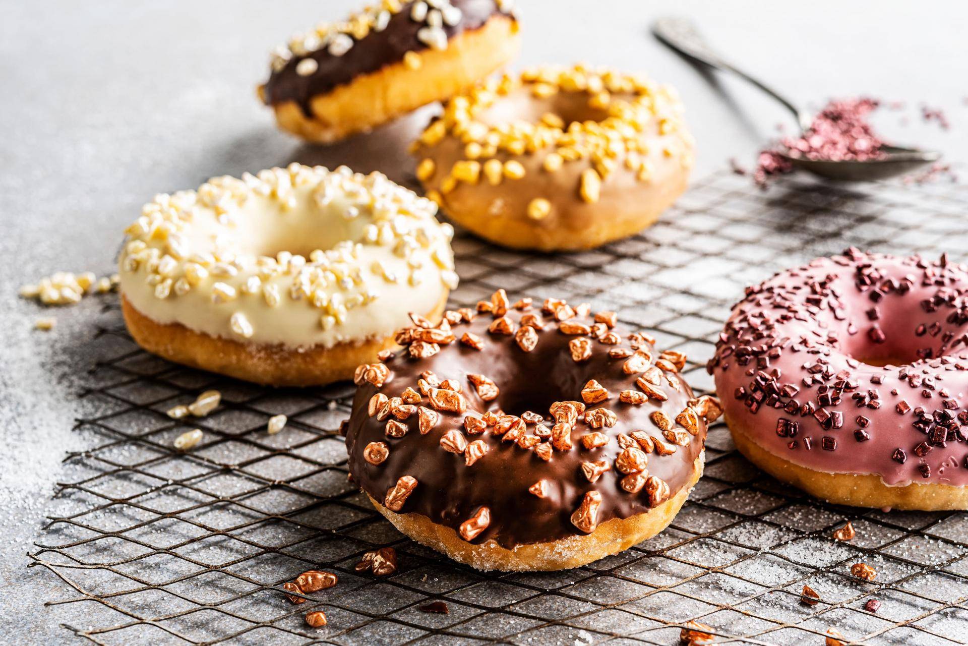 Shiny sprinkles donuts