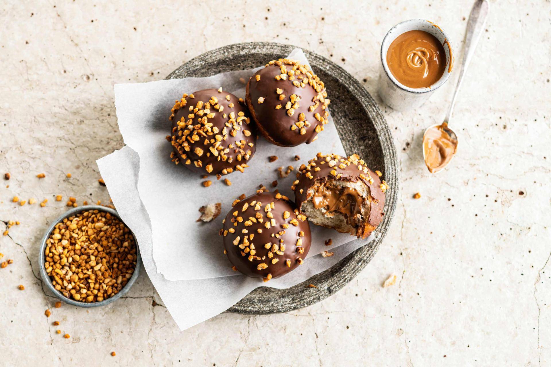 Plant based chocolate muffin with chocolate fillings