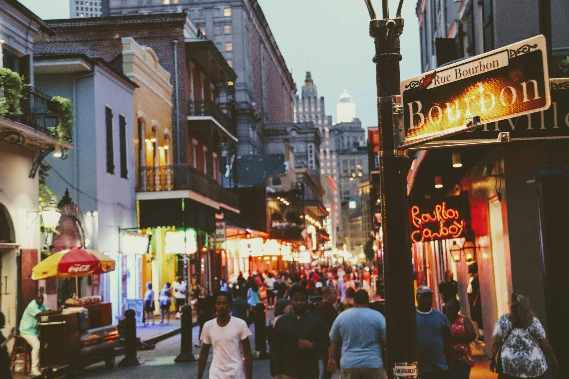 bourbon street in new orleans