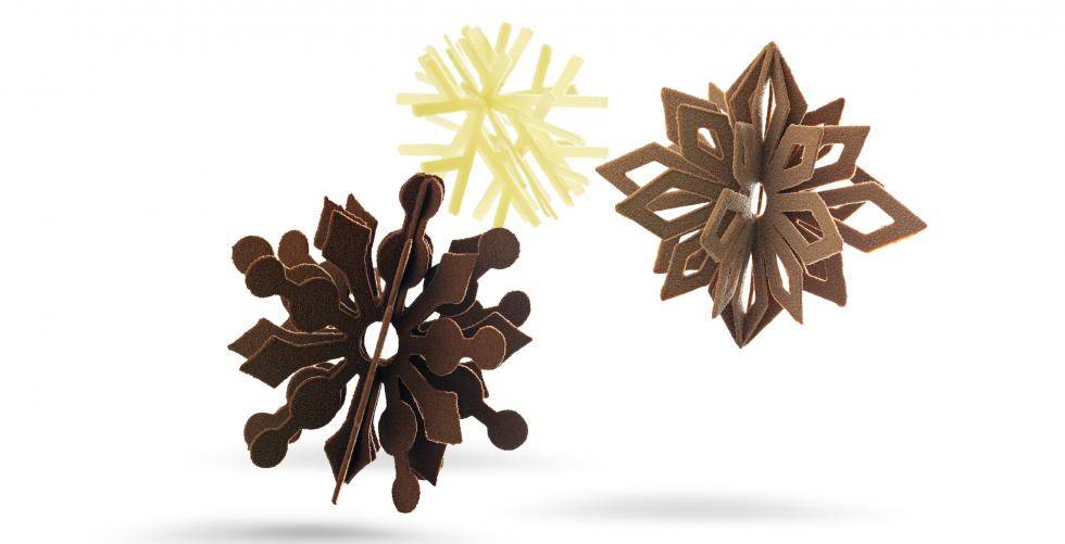 Chocovic figuras de chocolate copos de nieve
