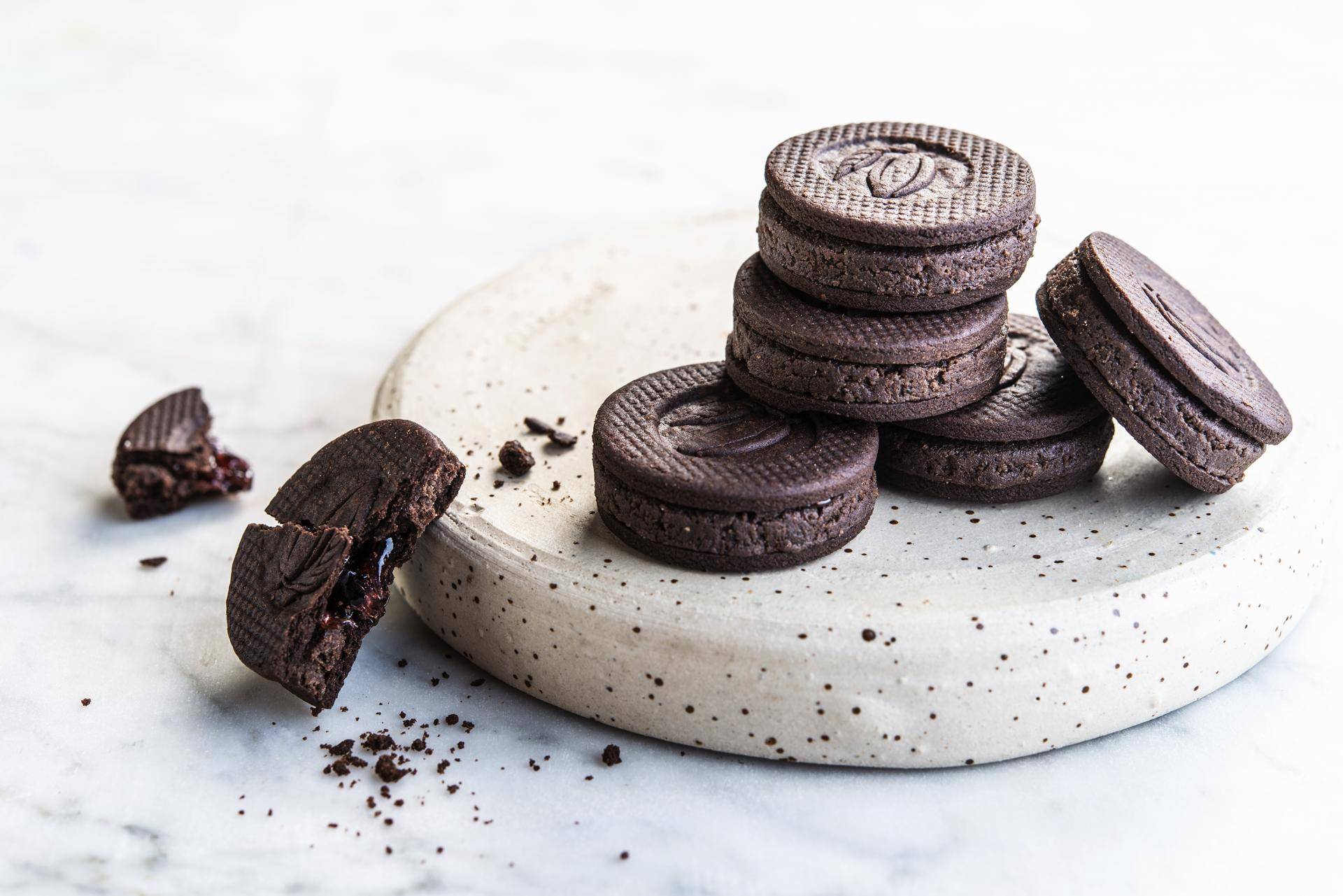 Cookies made with Natural Dark cocoa powder