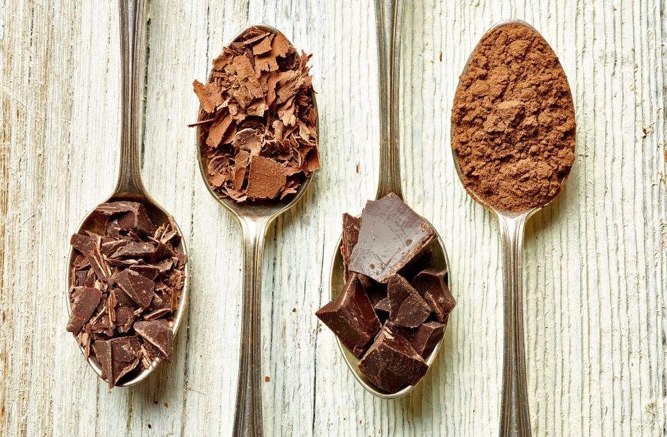 Chocolate and cocoa powder