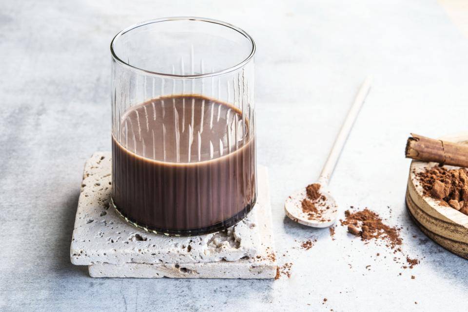 Plant based drink made with Natural Dark cocoa powder