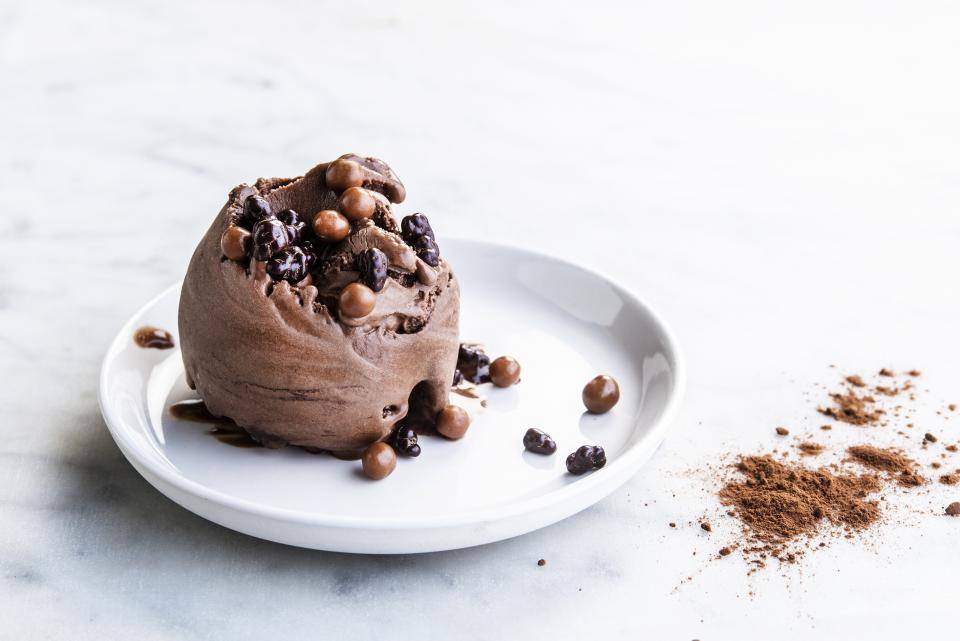 Ice cream with Natural Dark cocoa powder