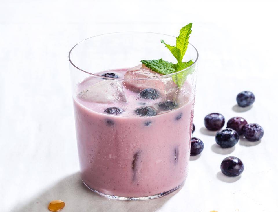 vegan yoghurt drink with cacaofruit ingredients