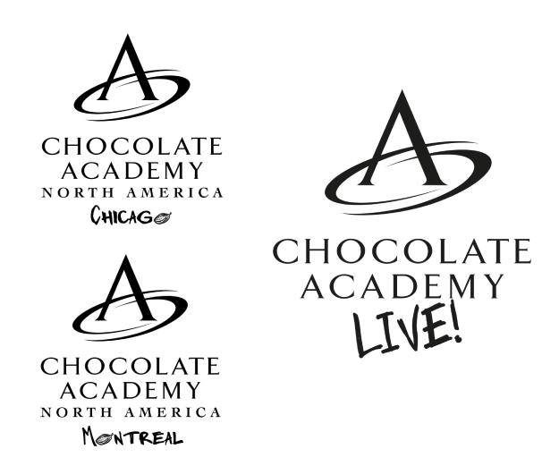 chocolate academy logos and chocolate academy live logo