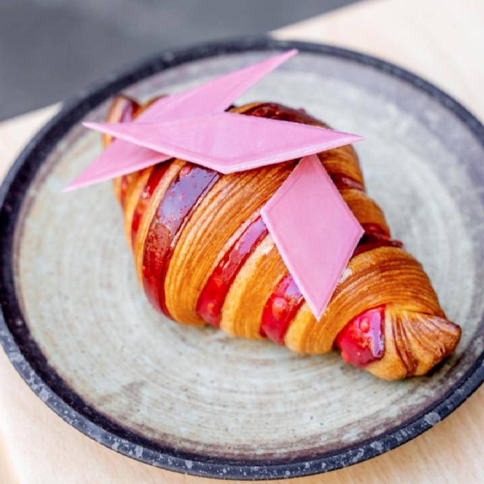 Croissant with Ruby Chocolate