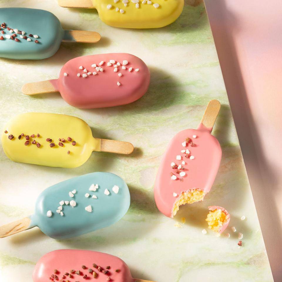 Colorful cake pops with sprinkles