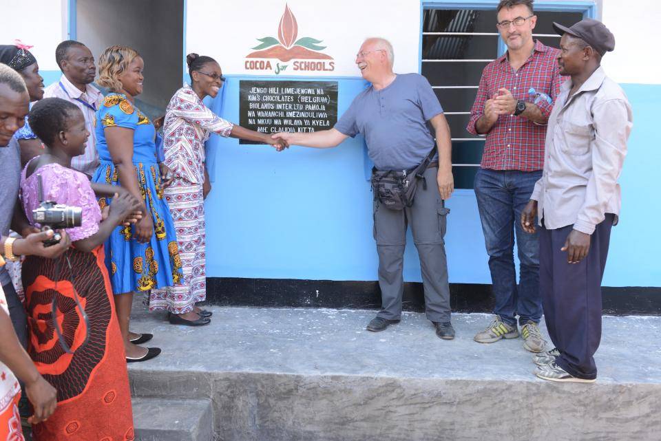 opening ceremony of a new classroom
