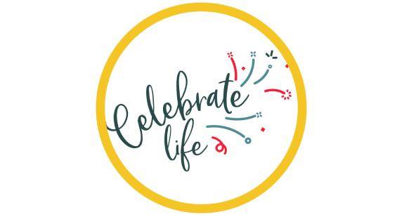 Icon that says “Celebrate Life” 