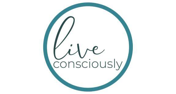 Icon that says “Live Consciously”