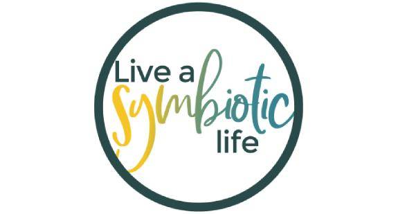 icon that says live a symbiotic life