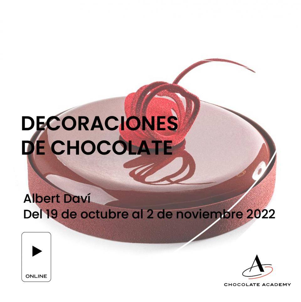 Curso pastelería Chocovic Decoraciones de Chocolate Online