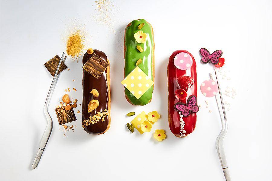 Raspberry éclair