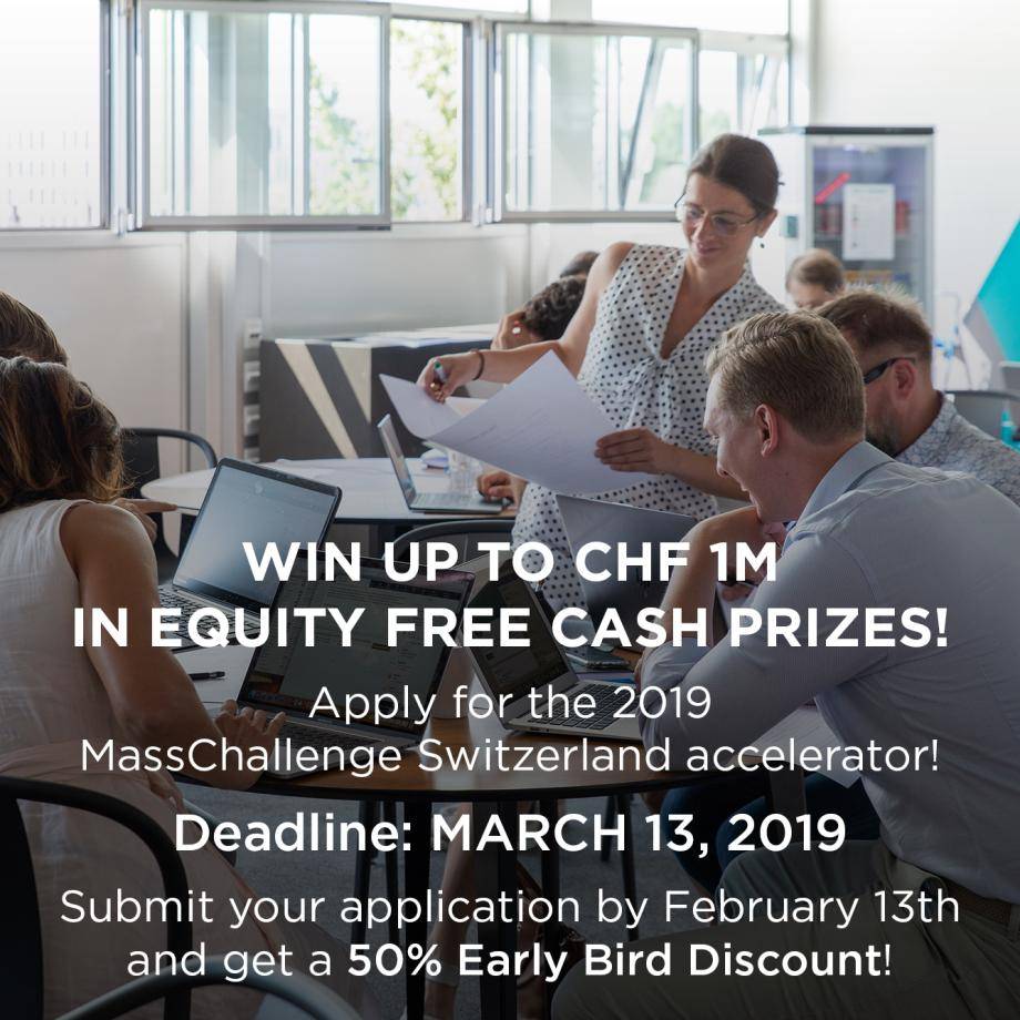 MassChallenge Switzerland Accelerator Program 2019 - Barry Callebaut Discount Code