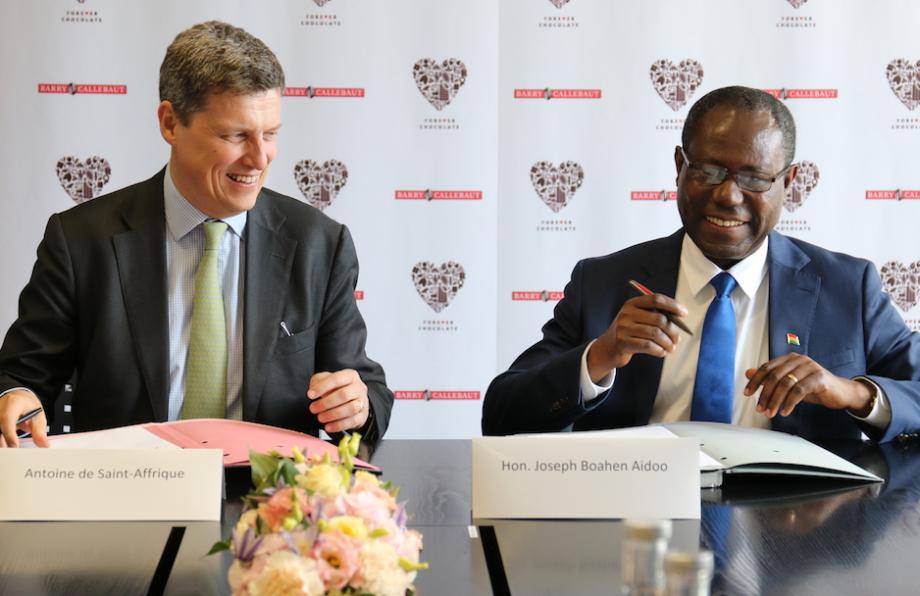 Barry Callebaut and the Ghana Cocoa Board sign letter of intent
