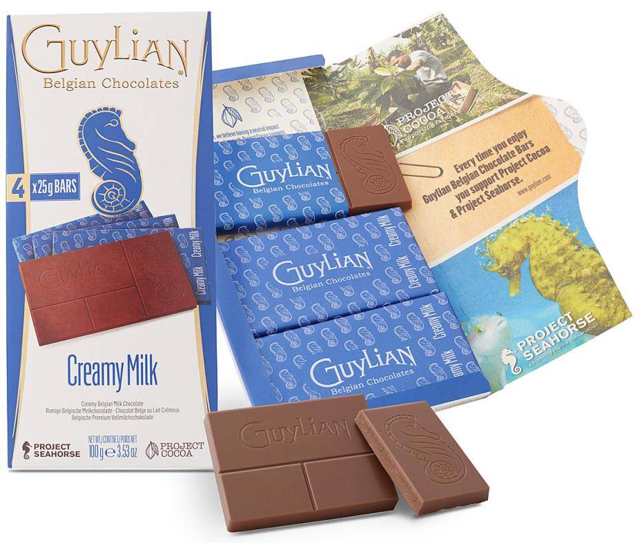 Guylian sustainable chocolate tablets