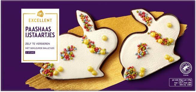 Albert Heijn - AH Excellent Easter Bunny Frozen Cake to Decorate at Home