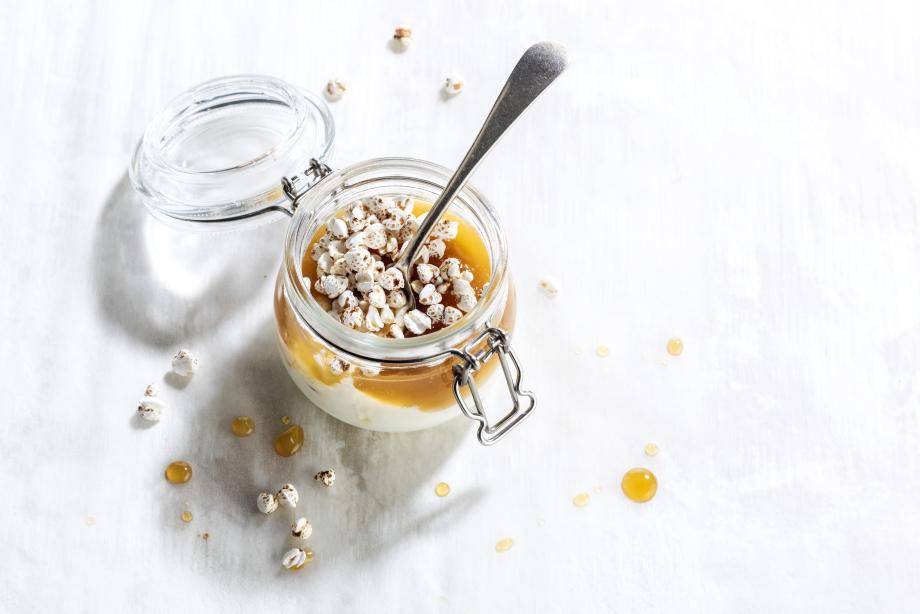 yoghurt with cacaofruit concentrate
