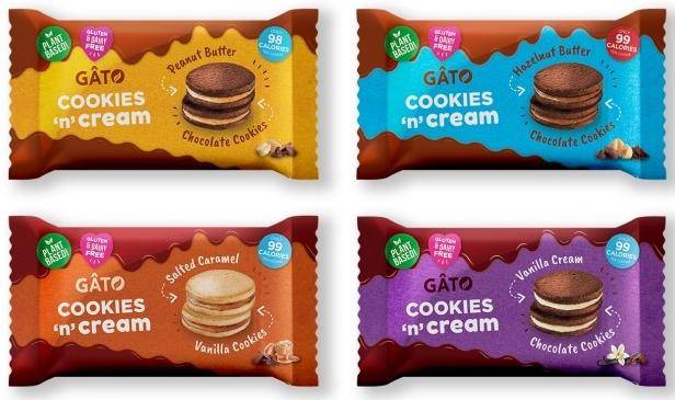 Gato Creams Peanut Caramel Cookies