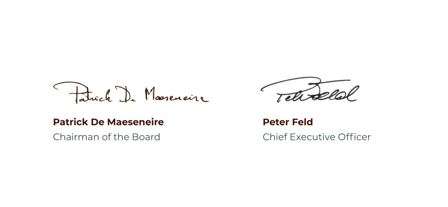 signatures letter to shareholders Barry Callebaut