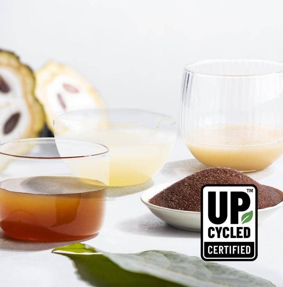 Upcycled certified cacaofruit ingredients