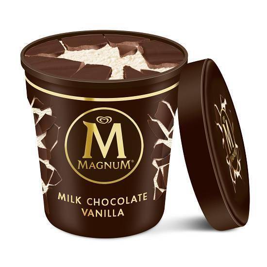 Magnum Ice cream milk-chocolate-vanilla