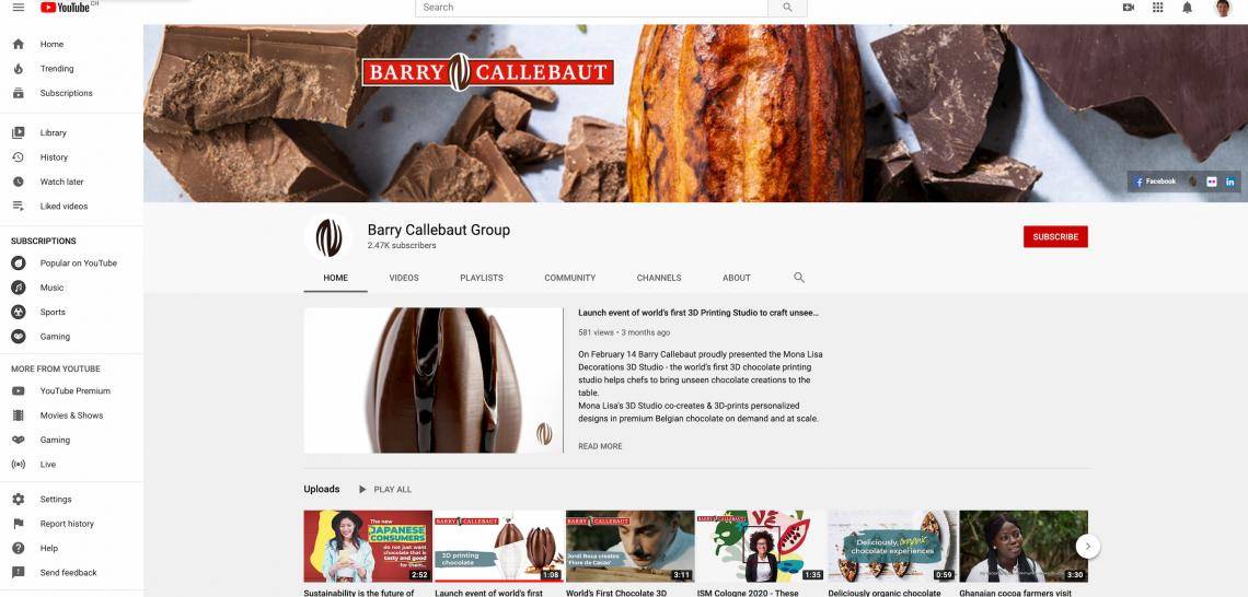 Barry Callebaut YouTube video