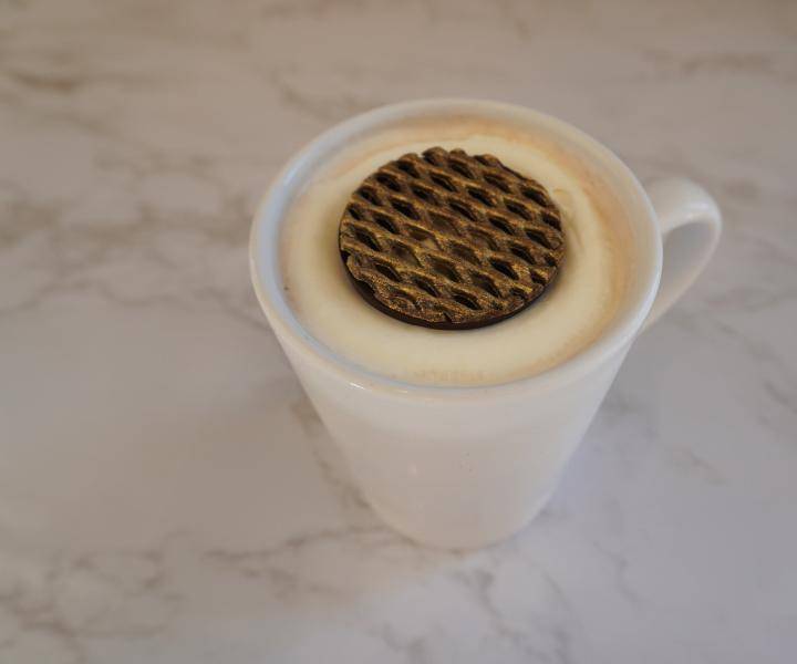 hot chocolate in white mug